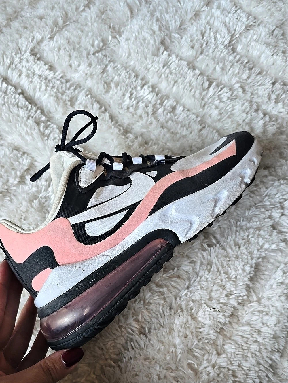 Nike Air Max 270 Pink & Black Sneakers US 8